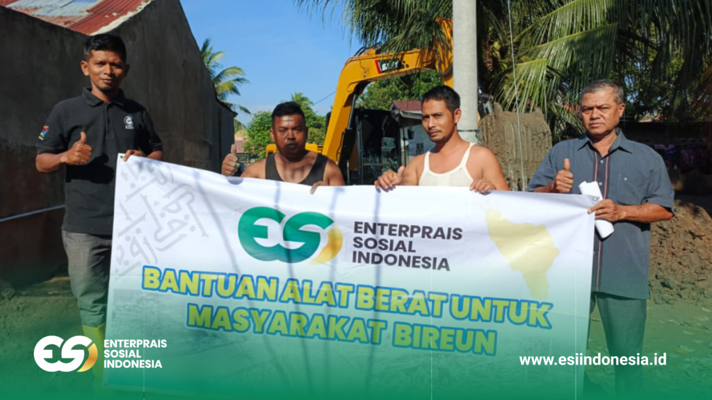 ESI Turun Langsung ke Lokasi Bencana, Salurkan Alat Berat untuk Pulihkan Akses Warga Aceh